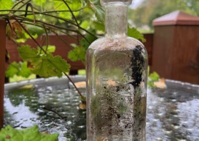 antique bottle dirty