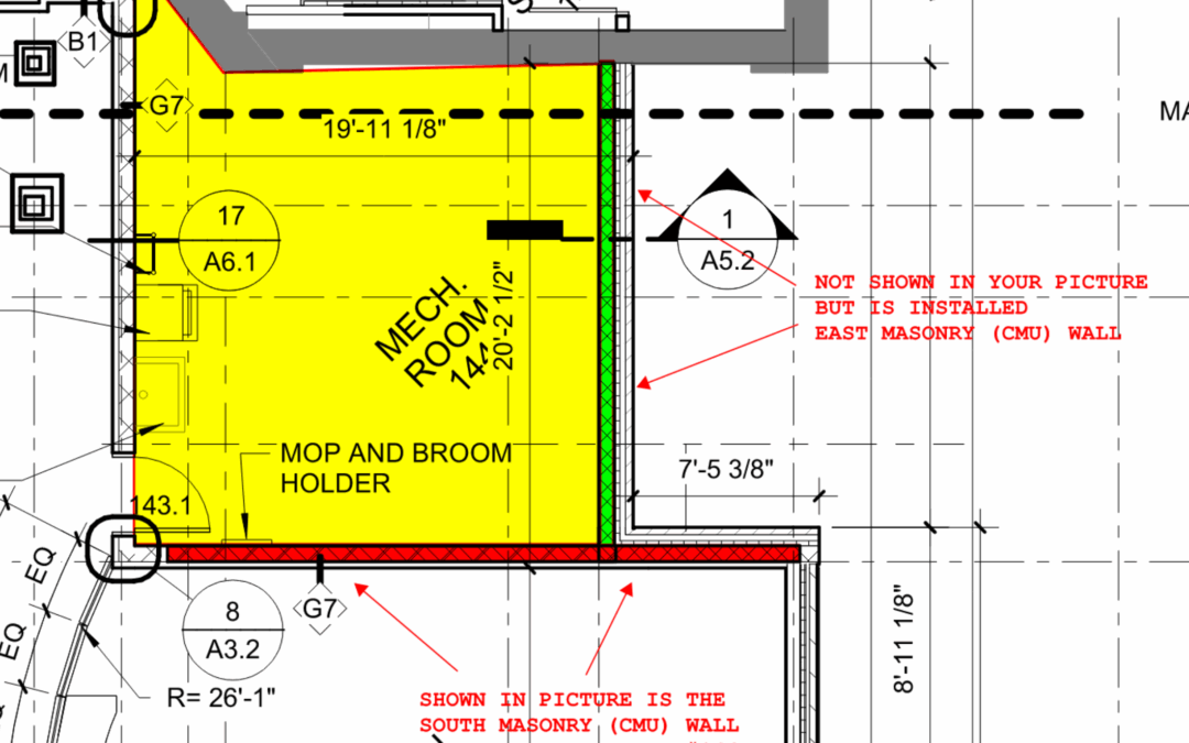 expansion mechanical room, blueprint